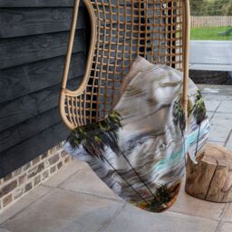 Benjamin Tate Design S&B Palm Blanket in Natural - Size: 120 cm x 150 cm - thumbnail 4