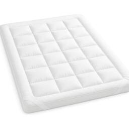 PAWNORA Super King Size 10cm Mattress Topper Luxury Soft Microfiber Hotel in White