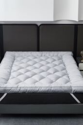 Ezysleep 2 Inch Shredded memory foam mattress topper in Light Grey - Size: King - thumbnail 2