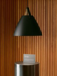 Nordlux Modern Indoor Pendant Light Black Metal E27 Brown & Black Strap - Mains Powered, IP20 - thumbnail 6
