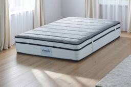 Outdoor Living Sleeply Hybrid Mattress - Simply Sleep in Grey - Size: Super King
