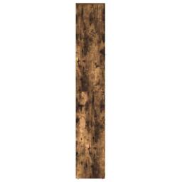 Berkfield Home Durable Bathroom Cabinet Smoked Oak 30x30x183.5 cm Engineered Wood in Brown - thumbnail 7