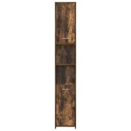 Berkfield Home Durable Bathroom Cabinet Smoked Oak 30x30x183.5 cm Engineered Wood in Brown - thumbnail 6