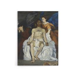 "Artery8 The Dead Christ with Angels Manet Vintage Canvas Wall Art - Size: W18"" x H24""" - thumbnail 1