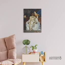 "Artery8 The Dead Christ with Angels Manet Vintage Canvas Wall Art - Size: W18"" x H24""" - thumbnail 3