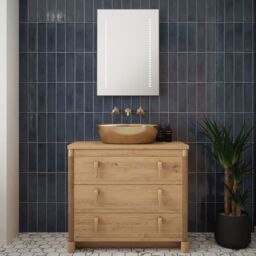 Loops 500 x 700mm IP44 LED Bathroom Mirror - Tunable White - Demister & Shaver Socket - thumbnail 1