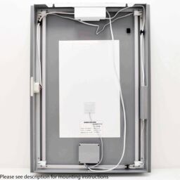 Loops 500 x 700mm IP44 LED Bathroom Mirror - Tunable White - Demister & Shaver Socket - thumbnail 5