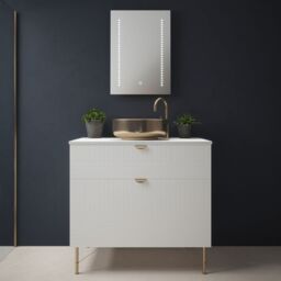 Loops 500 x 700mm IP44 LED Bathroom Mirror - Tunable White - Demister & Shaver Socket - thumbnail 2