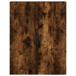 Berkfield Home Highboard Smoked Oak 69.5x34x180 cm Engineered Wood in Brown - thumbnail 6