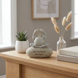 Garden Greatness Coastal Beach Pebble Ornament - Size: 45 cm x 75 cm - thumbnail 1