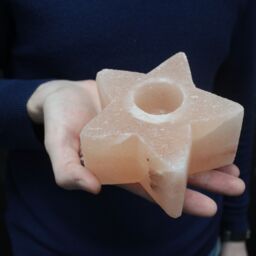 KDMD Salt Candle Holder - Star in Orange - thumbnail 4