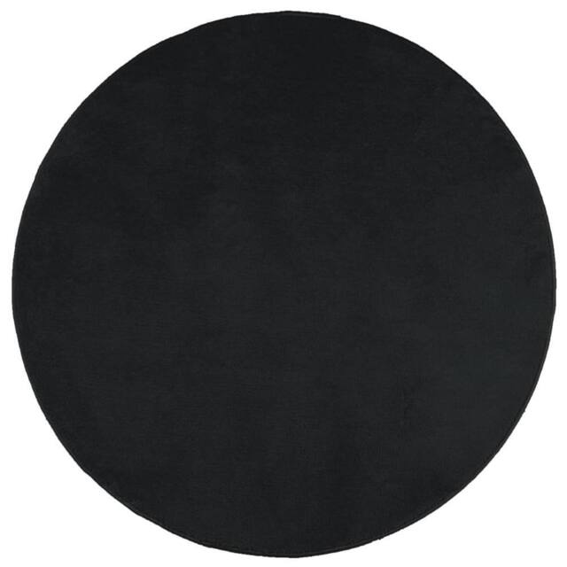 Berkfield Home Rug OVIEDO Short Pile Black √ò 160 cm - Size: Medium - image 1
