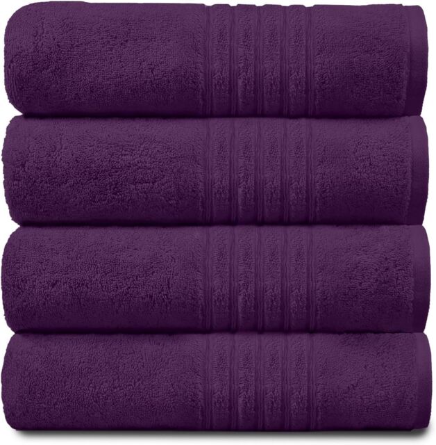 GAVENO CAVAILIA 4 Pack Hampton Towel in Purple - Size: Bath Sheet - image 1
