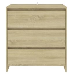 Berkfield Home Sideboard Sonoma Oak 70x41x75 cm Engineered Wood in Brown - Size: 70 x 41 x 75 cm - thumbnail 3