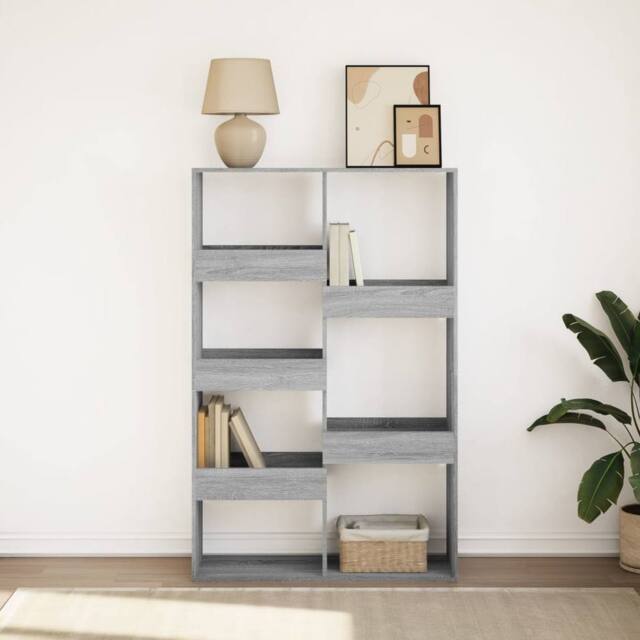 Berkfield Home Classic Bookcase Grey Sonoma 100x33x155.5 cm Engineered Wood - image 1