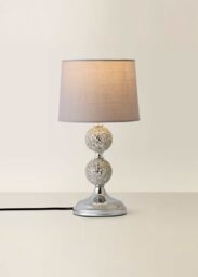 ValueLights Harmony Grey Table Lamp - thumbnail 3