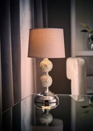 ValueLights Harmony Grey Table Lamp - thumbnail 2