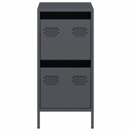 Berkfield Home Sideboard Anthracite 35x39x73.5 cm Cold-rolled Steel in Black - thumbnail 5