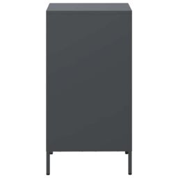 Berkfield Home Sideboard Anthracite 35x39x73.5 cm Cold-rolled Steel in Black - thumbnail 6