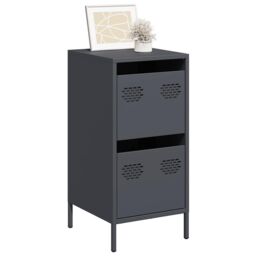 Berkfield Home Sideboard Anthracite 35x39x73.5 cm Cold-rolled Steel in Black