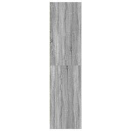 Berkfield Home Wardrobe Grey Sonoma 80x50x200 cm Engineered Wood - Size: 80 x 50 x 200 cm - thumbnail 5