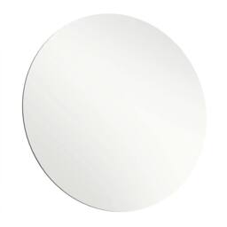 VOGREX 40cm Frameless Round Explosion-Proof Tempered Glass Wall Mirror in Clear - thumbnail 1