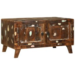 Berkfield Home Coffee Table Multicolour 80x54x45 cm Solid Wood Reclaimed in Brown - Size: 80 x 54 x 45 cm