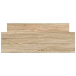 Berkfield Home Bed Frame with Headboard & Footboard Sonoma Oak 140x200 cm in Light Tan - thumbnail 5