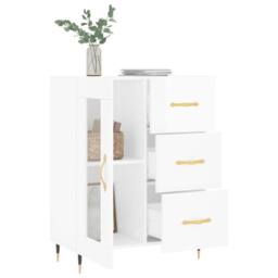 Berkfield Home Sideboard High Gloss White 69.5x34x90 cm Engineered Wood - thumbnail 4