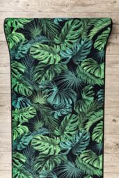 RugsX Anti-Slip Monstera Runner in Green - Size: 80 cm x 110 cm - thumbnail 4