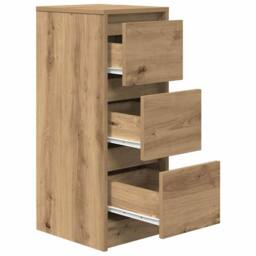Berkfield Home Sideboard Artisan Oak 29.5x34x76 cm Engineered Wood in Brown - thumbnail 5