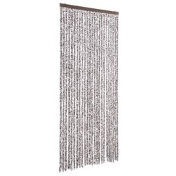 Berkfield Home Insect Curtain Brown & Beige 100x220 cm Chenille - thumbnail 2