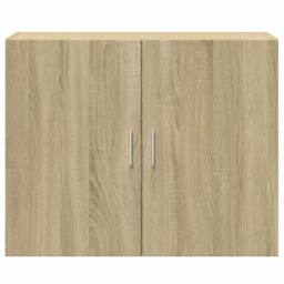 Berkfield Home Wall Cabinet Sonoma Oak 80x42.5x64 cm Engineered Wood in Brown - thumbnail 4