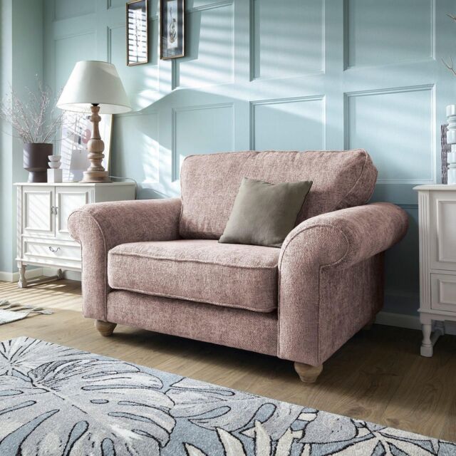 Abakus Direct Ingrid Collection Cuddle Chair in Woodrose in Rose - image 1