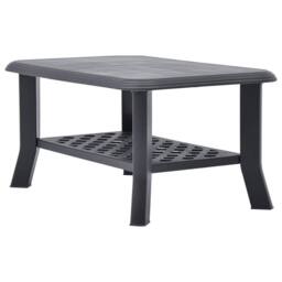 Berkfield Home Coffee Table Anthracite 90x60x46 cm Plastic in Charcoal - Size: 90 x 60 x 46 cm