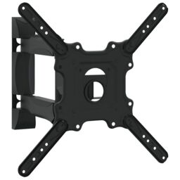 Berkfield Home TV Wall Mount for 32-55 Inch Screen Max VESA 400x400 mm 35kg in Black - thumbnail 2