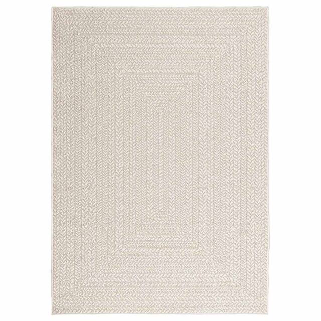 Berkfield Home Rug ZIZUR Cream 120x170 cm Jute Look Indoor & Outdoor - Size: Medium - image 1