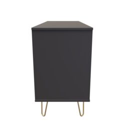Ready Assembled 2 U Fuji 6 Drawer Wide Chest (Ready Assembled) in Dark Grey - thumbnail 2