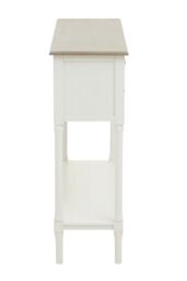 Orsina Console Table for Hallway, Pine Wood Hallway Table for Home Office Décor, Wood Table with 4 Drawers in White - thumbnail 5