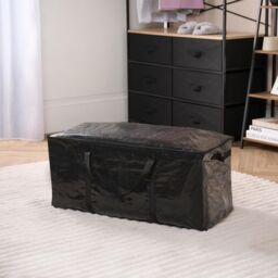OHS Reusable Storage Bag Clothing Shoe Underbed Organiser Bedding Box in Black - thumbnail 1