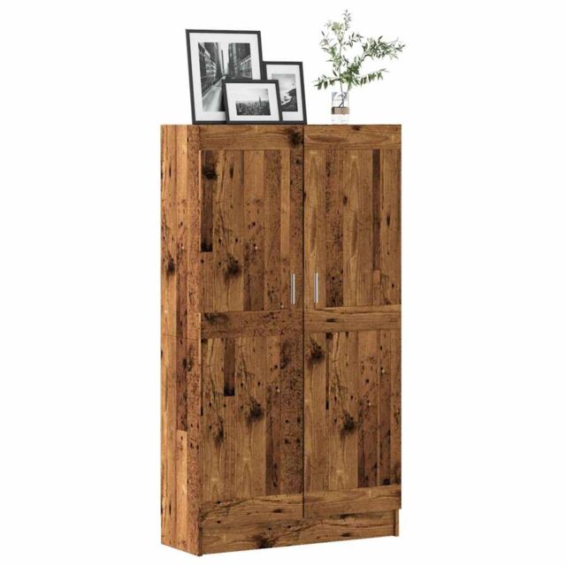 Berkfield Home Book Cabinet Old Wood 82.5x30.5x150 cm Engineered Wood in Brown - image 1