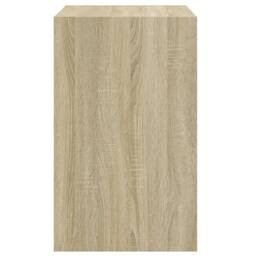 Berkfield Home Shoe Cabinet Sonoma Oak 60x42x69 cm Engineered Wood in Light Tan - Size: 60 x 42 x 69 cm - thumbnail 6