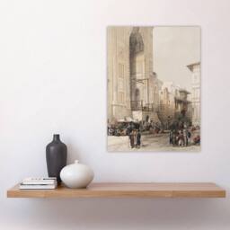 "Artery8 Mosque of Sultan Hassan Grand entrance Roberts Wall Art Print Poster in Beige - Size: W24"" x H32""" - thumbnail 4