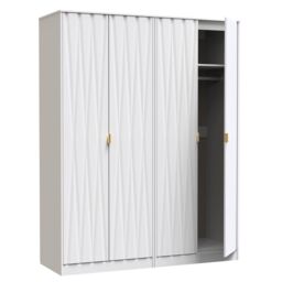 Ready Assembled 2 U Dallas Quad Wardrobe (Ready Assembled) in White - thumbnail 7