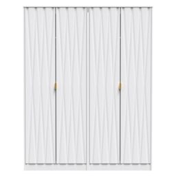 Ready Assembled 2 U Dallas Quad Wardrobe (Ready Assembled) in White - thumbnail 2