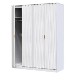 Ready Assembled 2 U Dallas Quad Wardrobe (Ready Assembled) in White - thumbnail 6