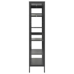 Berkfield Home Durable Display Cabinet Anthracite 90x40x180 cm Steel & Tempere in Black - Size: 90 x 40 x 180 cm - thumbnail 5