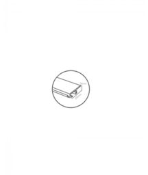 New Edge Blinds 25-28mm Stud End Metal Curtain Pole Set - Satin Silver in White - Size: 300 cm - thumbnail 5