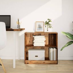 Berkfield Home Bookcase Old Wood 80x24x76 cm Engineered Wood in Brown - Size: 80 x 24 x 76 cm - thumbnail 3