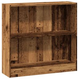 Berkfield Home Bookcase Old Wood 80x24x76 cm Engineered Wood in Brown - Size: 80 x 24 x 76 cm - thumbnail 2